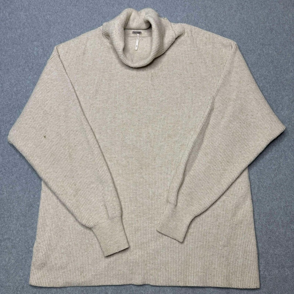 Free People Oversized Cowl Neck Sweater Tunic Women's Size XS Slouchy Lagenlook